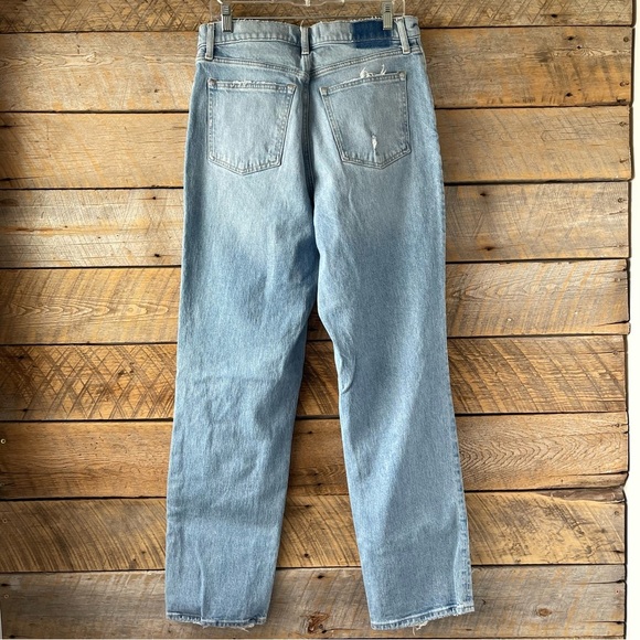 Abercrombie & Fitch The 90s Straight Ultra High Rise Women’s 31/12L Distressed - Picture 3 of 15